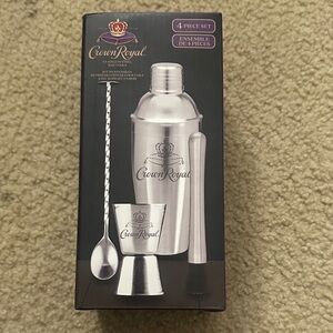Crown Royal Silver Cocktail Shaker Set